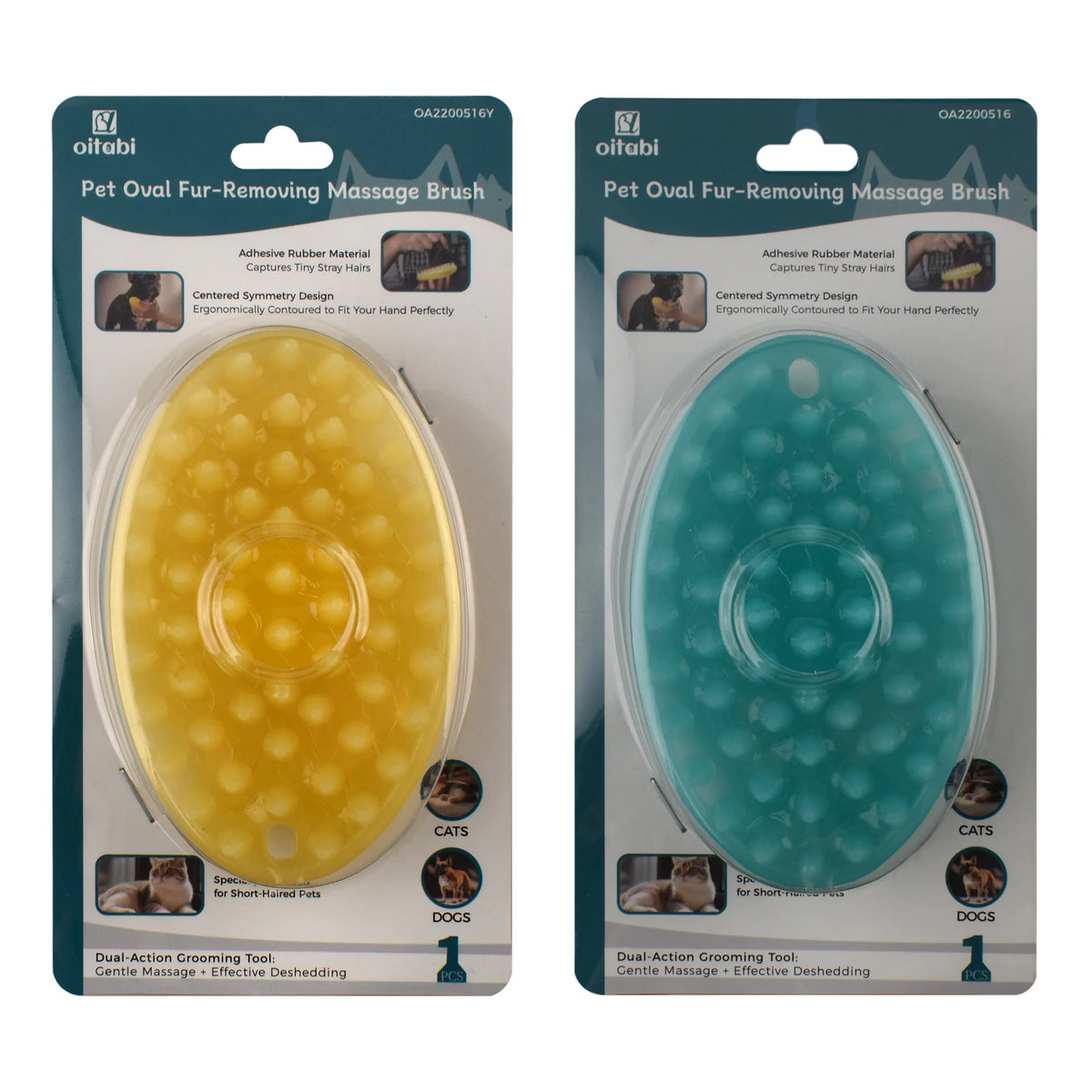 Pet Soft Rubber Brush for Short Hair Dogs Cats Shower