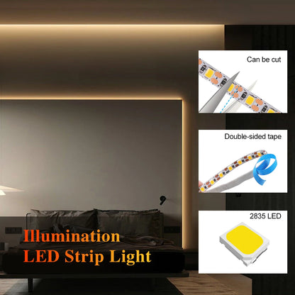 3MM 5MM 8MM Width DC 5V LED Strip 2835 120LEDs