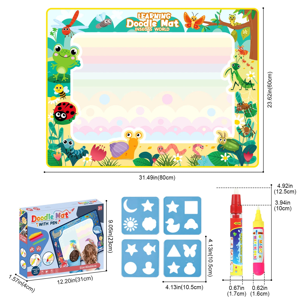 Magic Water Drawing Mat Coloring Doodle Mat