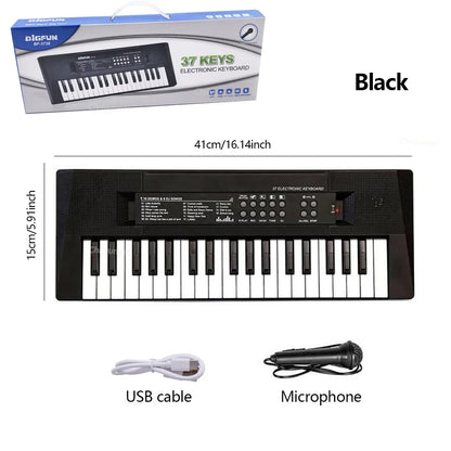 37 Keys Electronic Piano Keyboards with Microphone