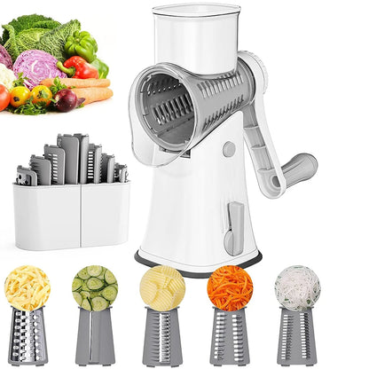 LMETJMA 5 in 1 Rotary Cheese Grater Shredder Kitchen