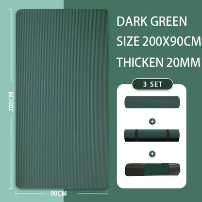 Thick NBR Yoga Mats Anti-slip Sport Fitness Mat