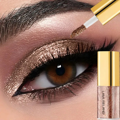 Pearly Liquid Eyeshadow Natural Smokey Silver Shimmer