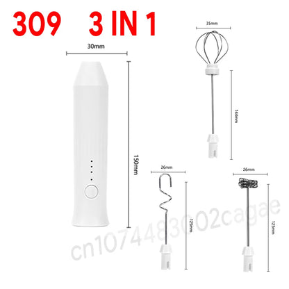 UPGRADED Electric Coffee Frother/MILK Whisk+Egg Beater