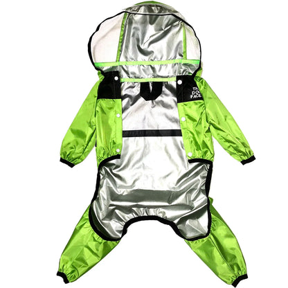 Pet Dog Raincoat Transparent Hooded Waterproof Coat