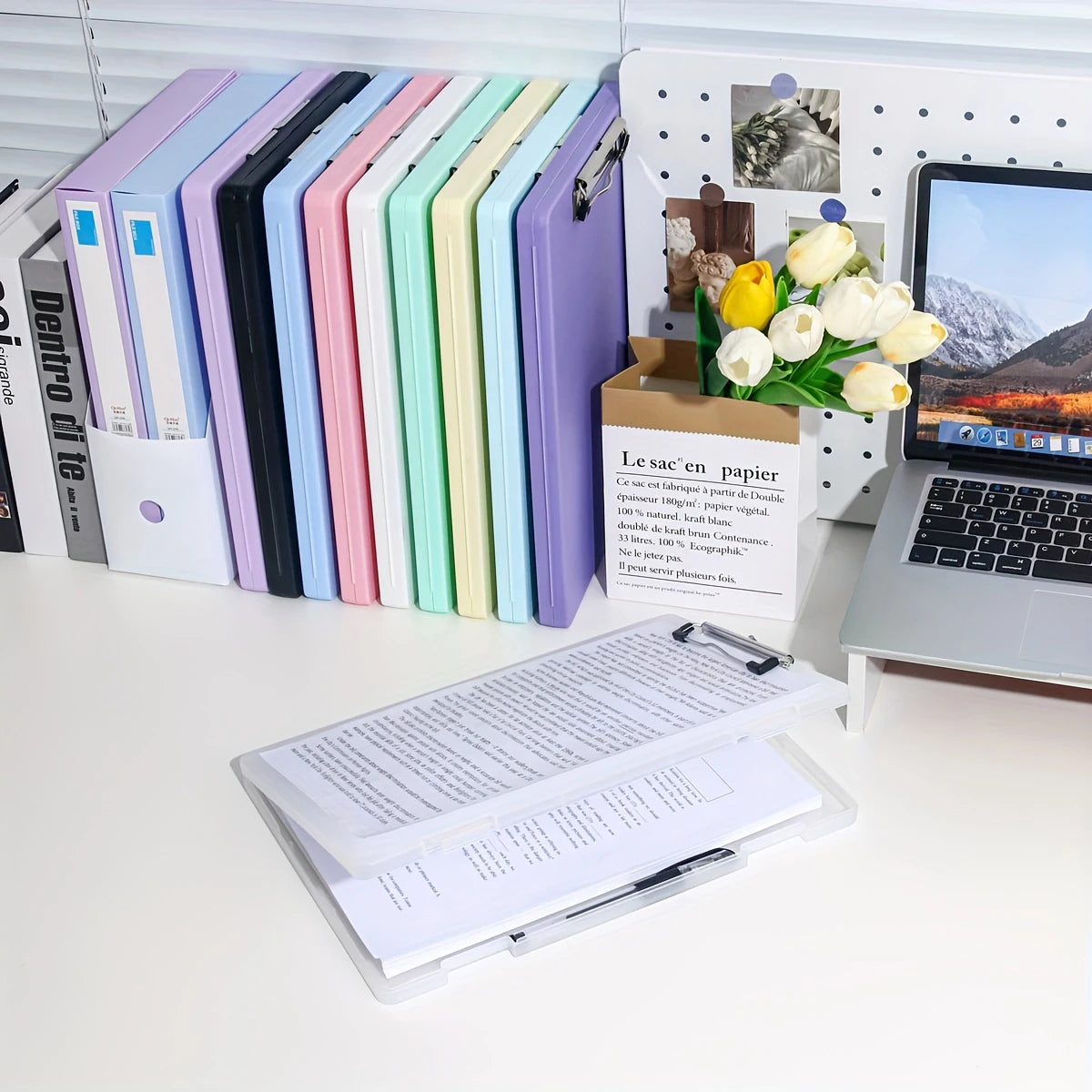 Writing Board File Box Multifunctional Organization Tool for Office