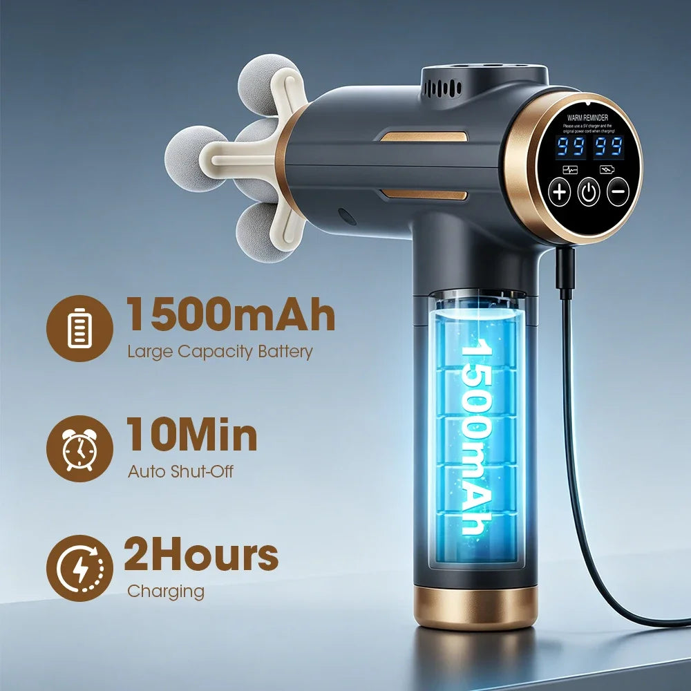 Electric Fascia Gun Head Deep Tissue Massager