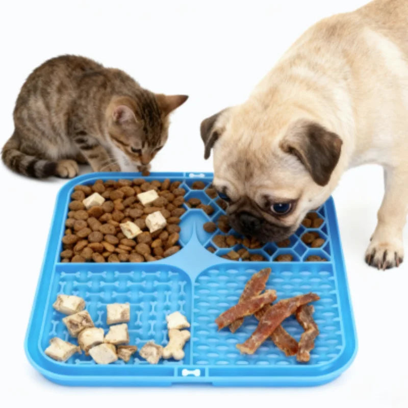Pet Lick Silicone Mat Slow Feeder Dog Food Plate