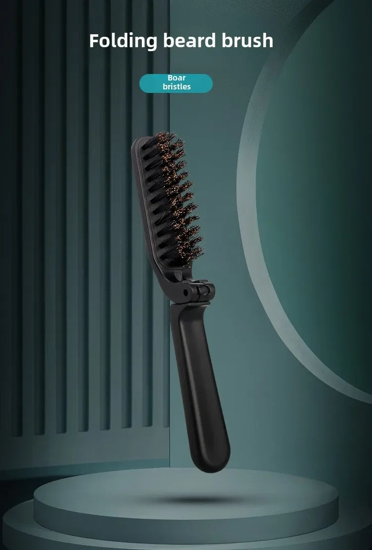 Soft Boar Bristle Beard Brush Hairdressing Hair Styling
