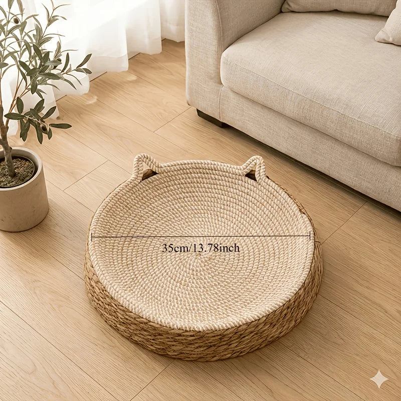 Suitable for Small to Medium Cats, 2-In-1 Round Cat Scratching