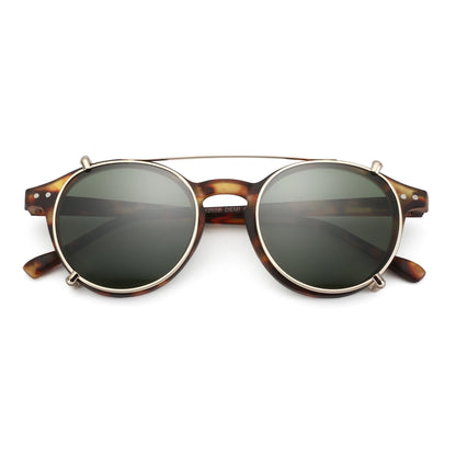 Steampunk Style Clip On Sunglasses for Men Women