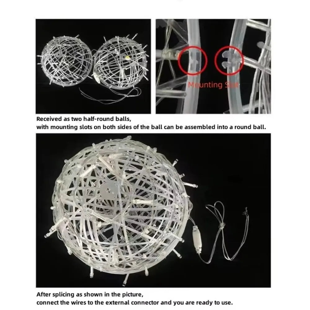 New 20/28CM Festoon Rattan Ball Light Rattan Ball