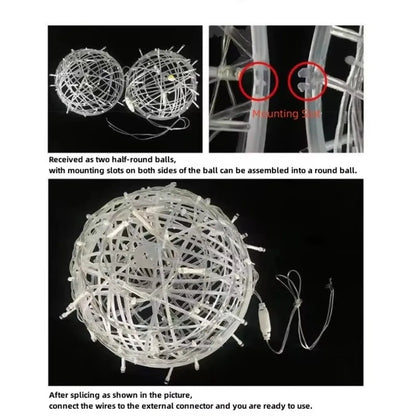 New 20/28CM Festoon Rattan Ball Light Rattan Ball