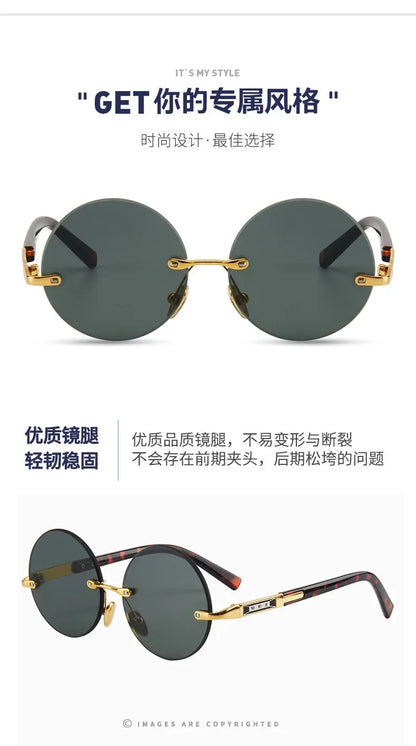 Men's Resin Sunglasses  Frameless UV400 Sunglasses