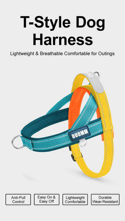 Dog Harness No Pull T-Shape Breathable Spring Summer