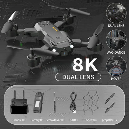 New Q6 5G WIFI 8k Drone HD Dual Camera FPV RC Drone
