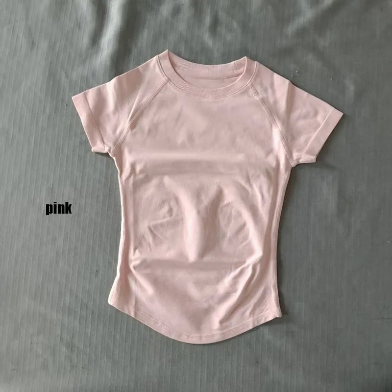 Quick Dry Women's Workout Shirts Short Sleeve Gym