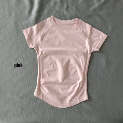 Quick Dry Women's Workout Shirts Short Sleeve Gym