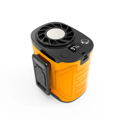 USB Rechargeable Waist-mounted Fan with Strong Light Turbine
