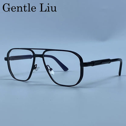 Square Punk Metal Frame Sunglasses Men Luxury Designer