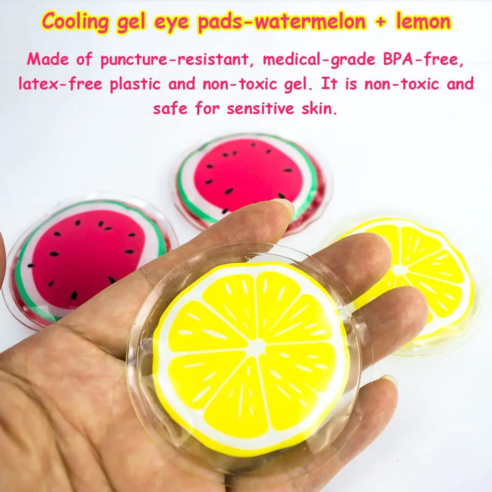 Fruit-Themed Gel Eye Mask – Hot & Cold Compress Pads
