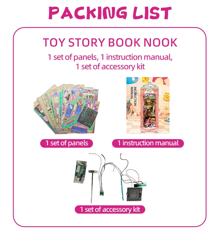 MU Toy Story Bookend 3D Metal Puzzle DIY Assembly Kit