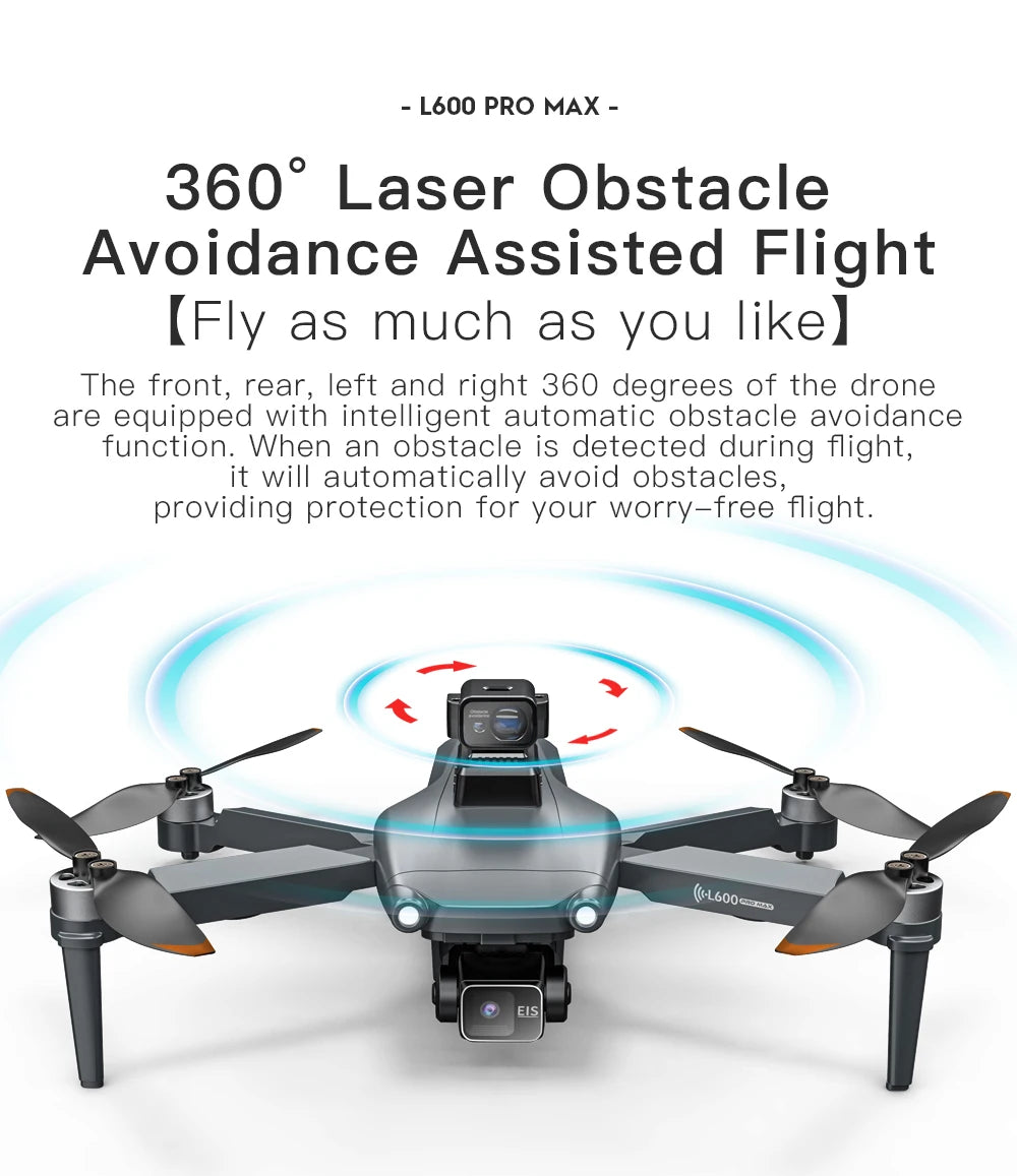 New L600 PRO MAX/PRO GPS Drone 5KM 4K Professional