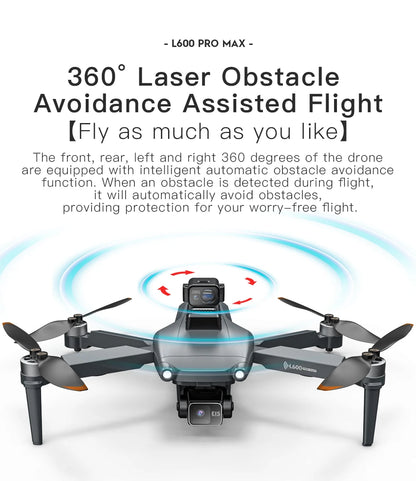 New L600 PRO MAX/PRO GPS Drone 5KM 4K Professional