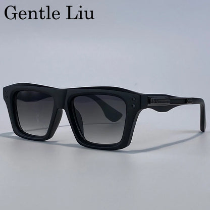 Steampunk Classic Square Sunglasses Men Luxury Brand Vintage
