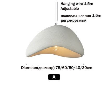 Nordic Wabi Sabi Pendant Lamps Dining Room Lighting