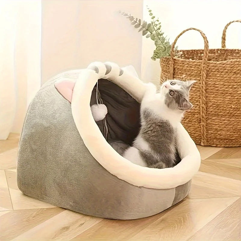 Cute And Soft Cat House Super Cat Bed Warm Deep Sleep Comfort