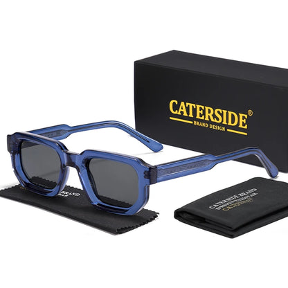 CATERSIDE New Vintage Punk Men Sunglasses Small Frame