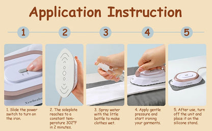 300W Electric Iron Mini Clothes Dryer Travel Dual-voltage Dryer