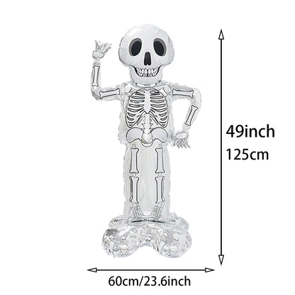 Halloween Balloon Decoration Halloween Black Spider Balloon Giant Skull Skeleton Balloon