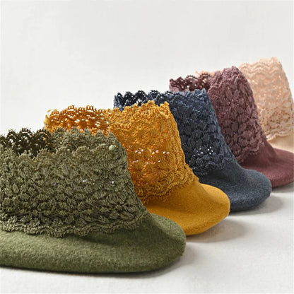 4 Pairs Casual Low Tube Lace Thermal Socks Women