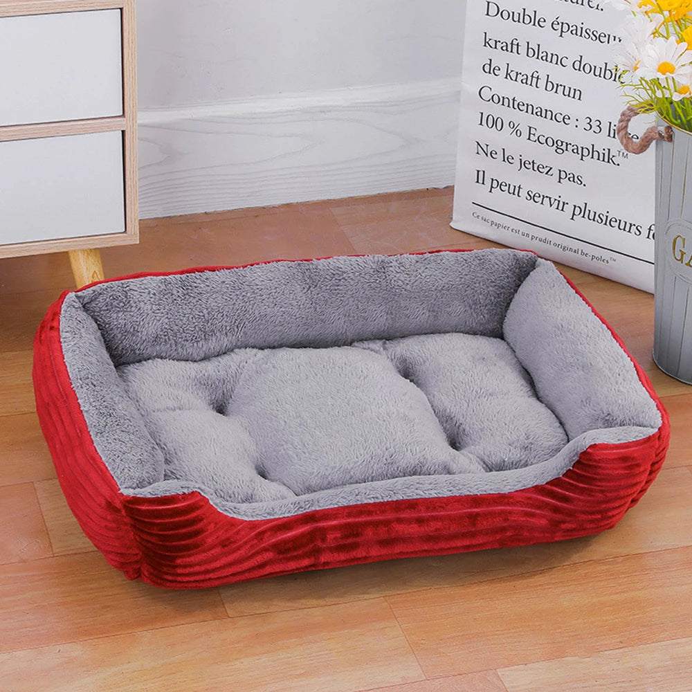 Soft Square Large Dog Sofa Elastic House Cushion