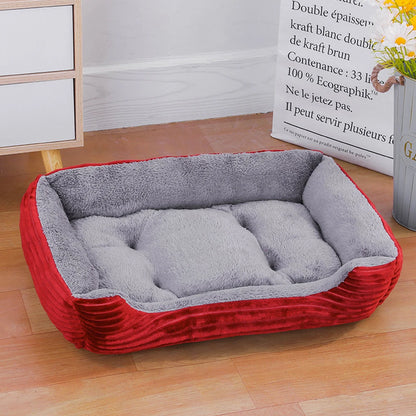Soft Square Large Dog Sofa Elastic House Cushion