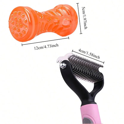 Double Sided Pet Grooming Comb Stainless Steel Dematting