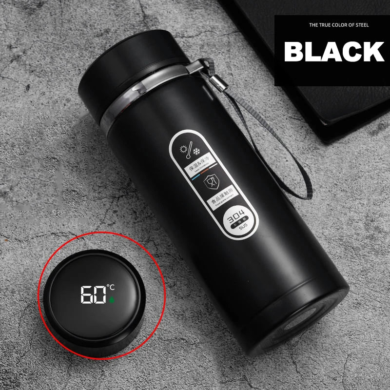 Stainless Steel Thermos Bottle with LED Temperature Bottle