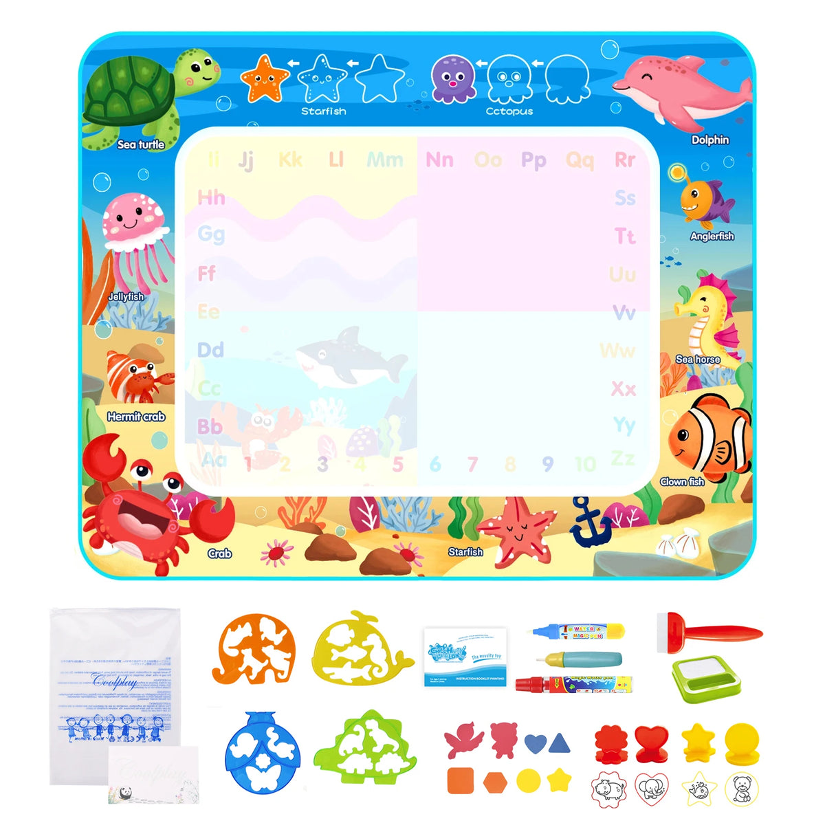Magic Water Drawing Mat Coloring Doodle Painting Board