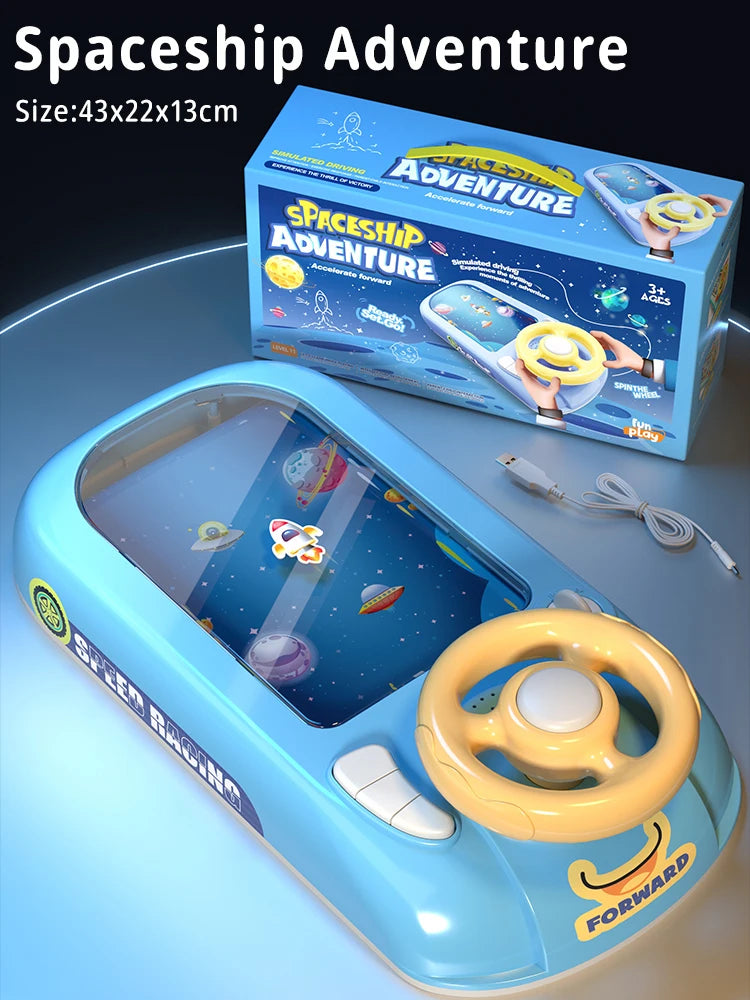 Racing Car Steering Wheel Driving Adventure Game Toy