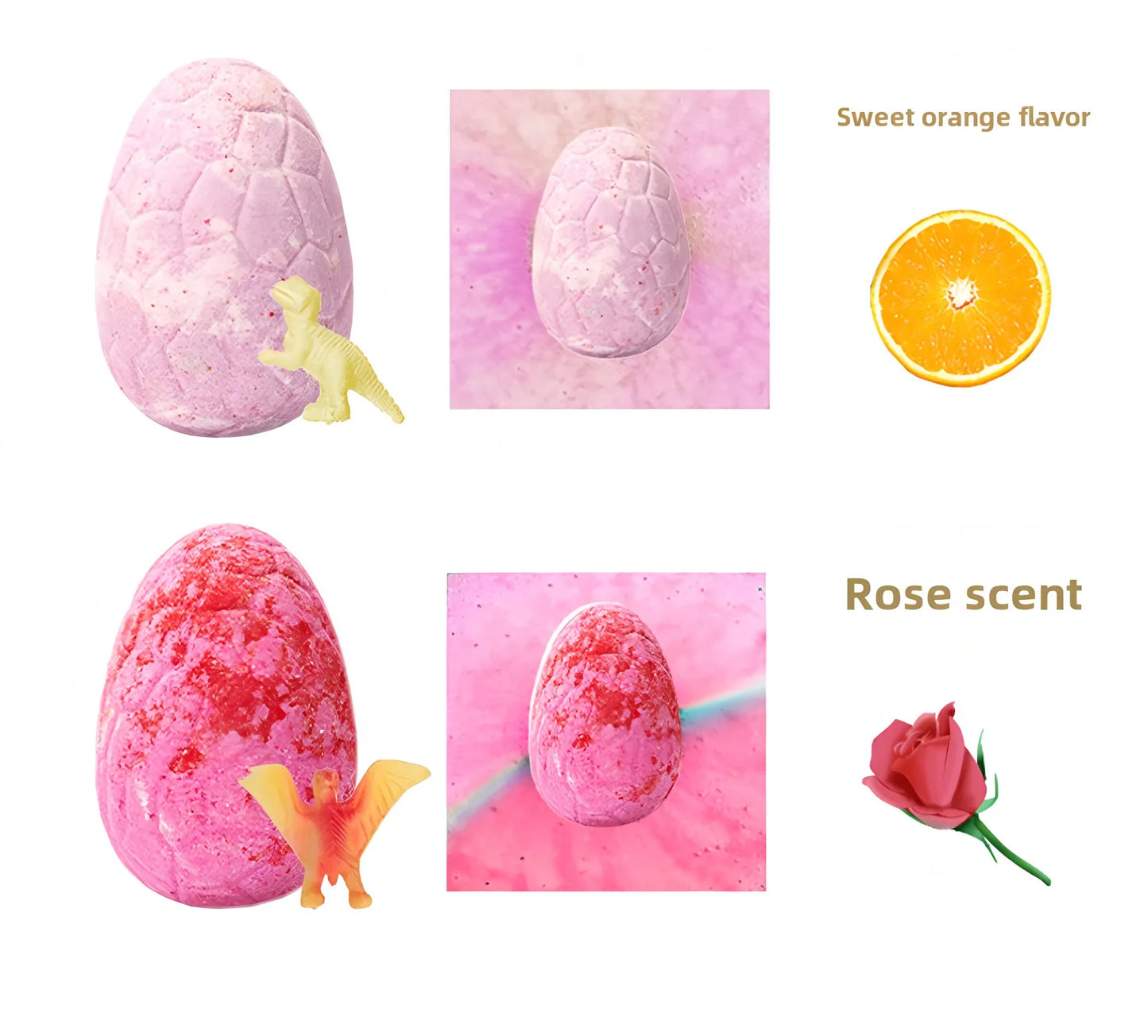 6PCS Children's Dinosaur Egg Bomb Bath Salt Balls Fun