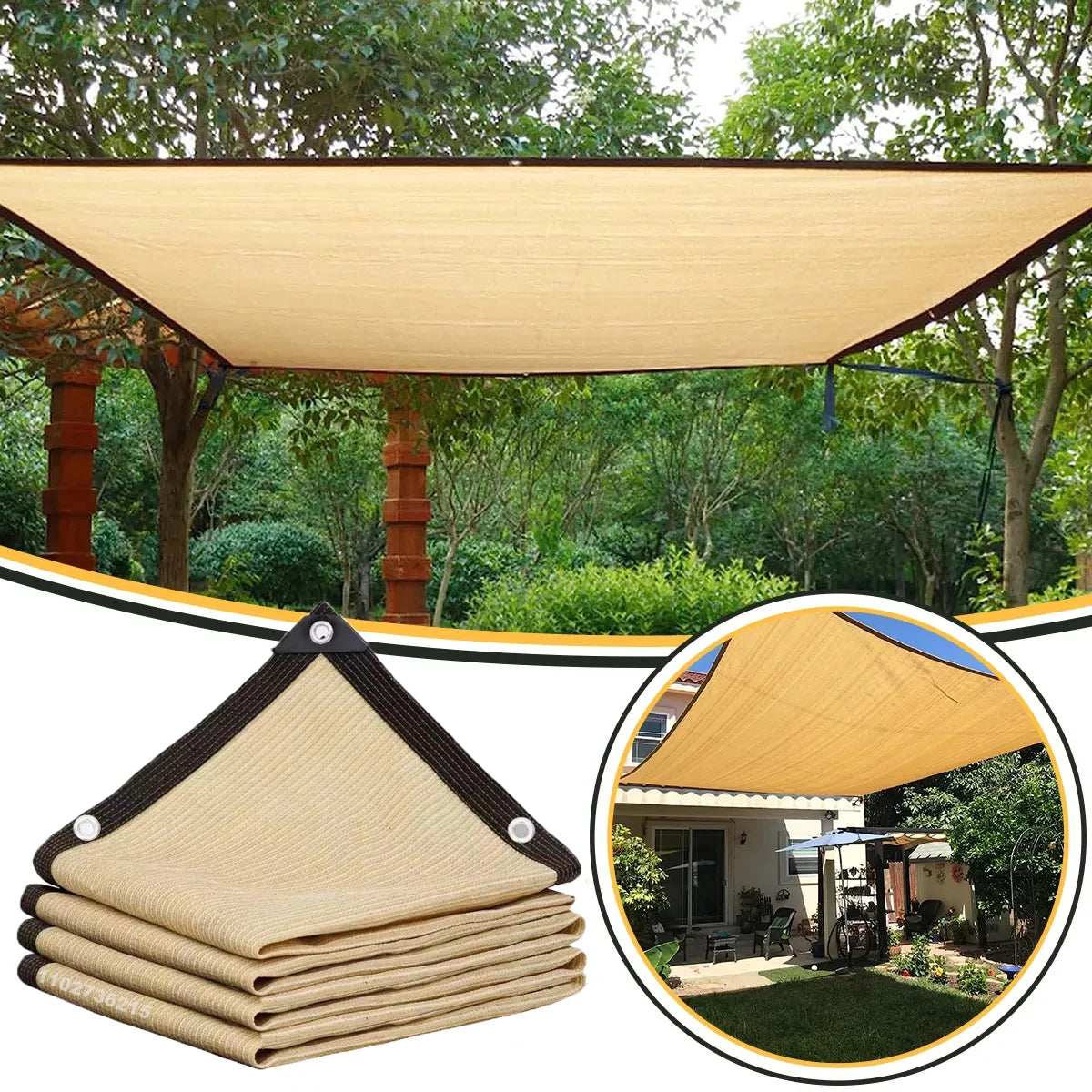 12-pin Sunshade Net Anti-ultraviolet Awning Plant Cover Net