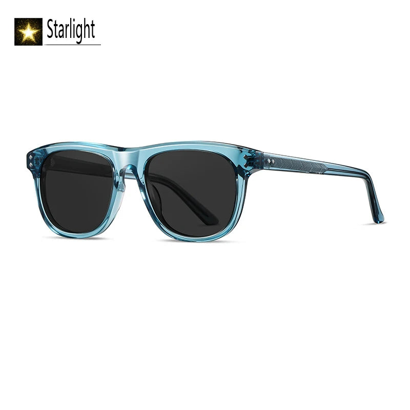 Summer Acetate Transparent Brown Sunglasses Men Beach