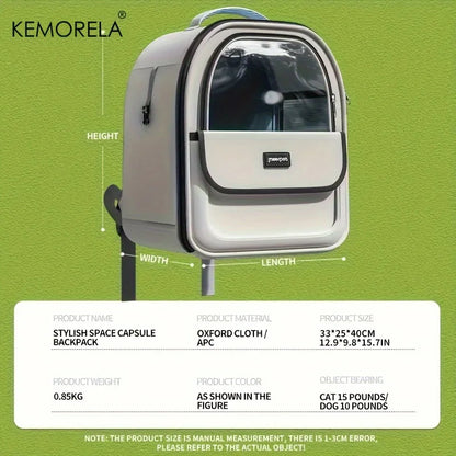 Pet Backpack Outdoor Transparent Capsule