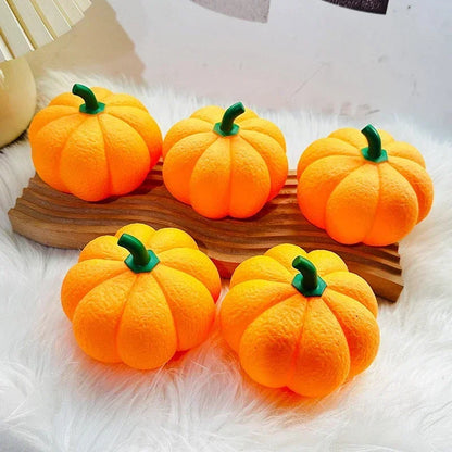Halloween Pumpkin LED Night Light Battery Powered Warm Lantern For Kids