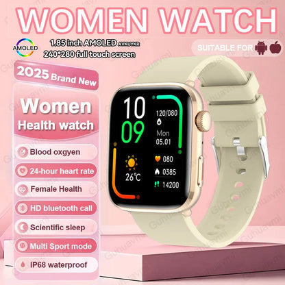 New Women Men AI Smart Diagnosis Watch HRV+PPG Blood Pressure