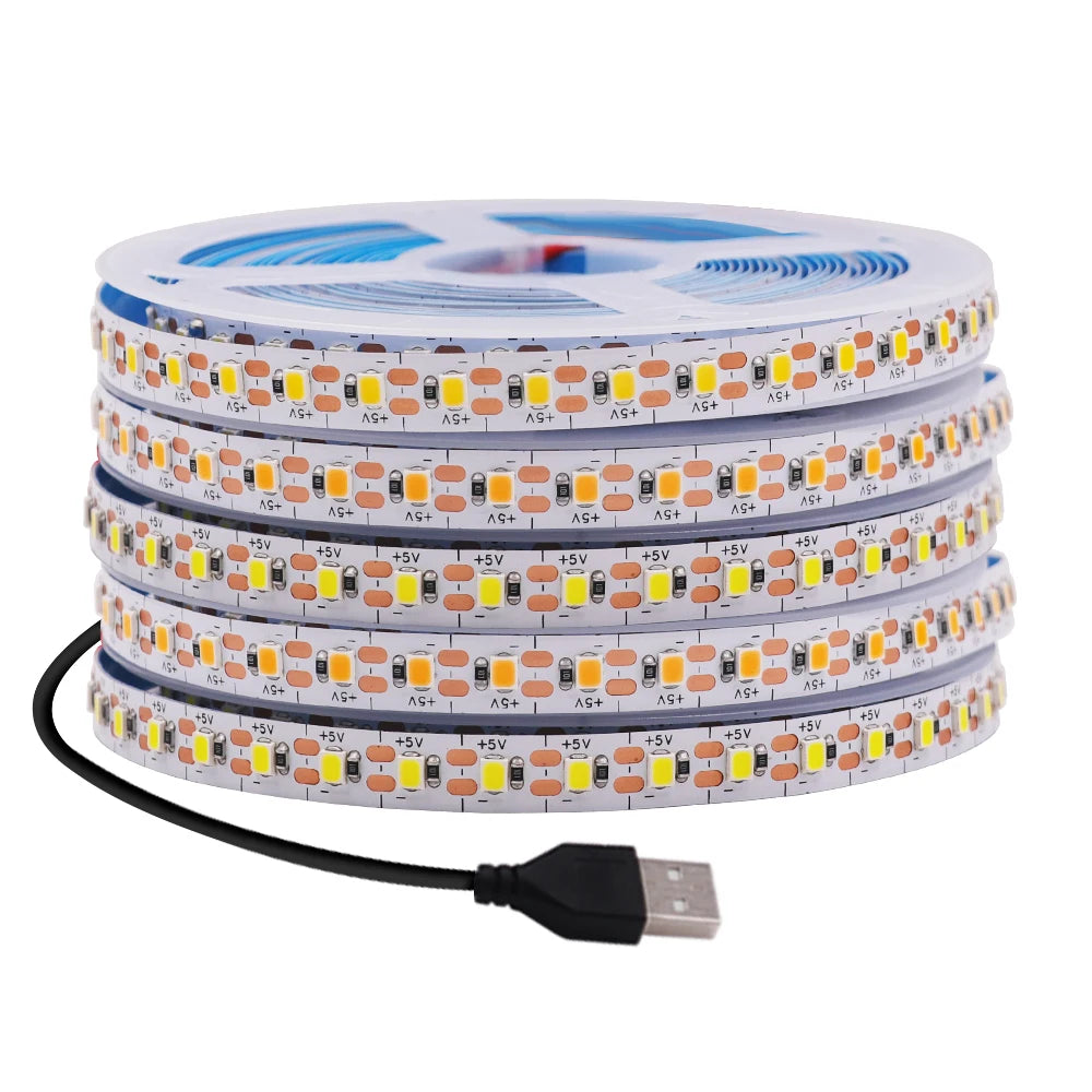 3MM 5MM 8MM Width DC 5V LED Strip 2835 120LEDs