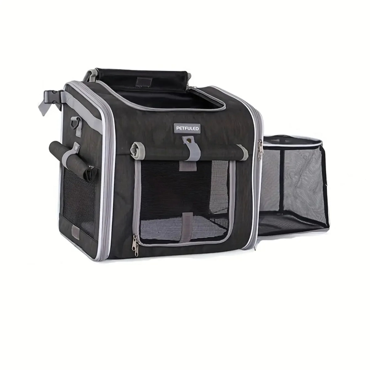 Dog or Cat Bike Basket, Expandable Soft Sided Pet Carrier