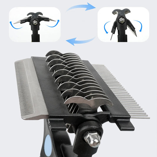 3 In 1 Pet Deshedding Brush Dog Hair Remover Pet